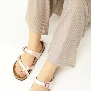 SOLD‼️‼️Birkenstock Mayari Graceful Pearl White Birko-Flor Sz 38